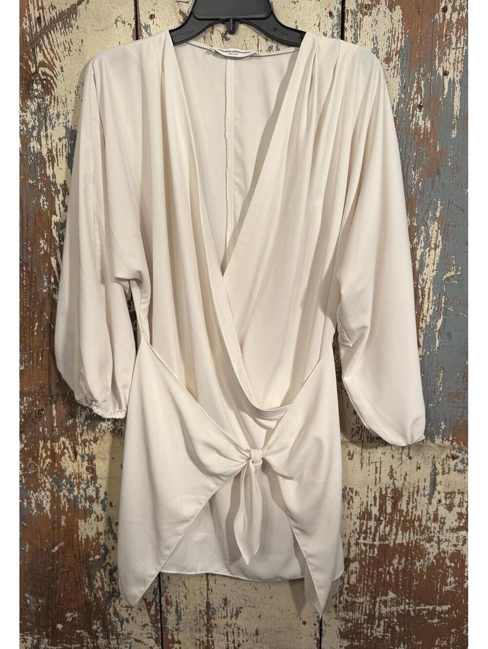 Amanda Uprichard Calabra Dress, Ivory, size small